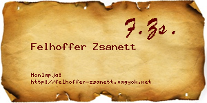 Felhoffer Zsanett névjegykártya